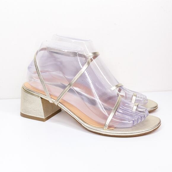 ANCIENT GREEK SANDALS Chora Gold Leather Toe Loop Ankle Wrap Handmade Sz 38/7.5 - Picture 7 of 11